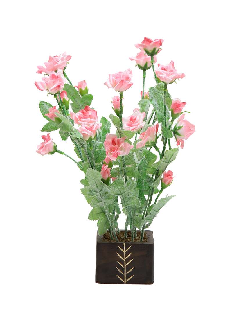 Random Artificial Potted Wild Pink Flower Plant