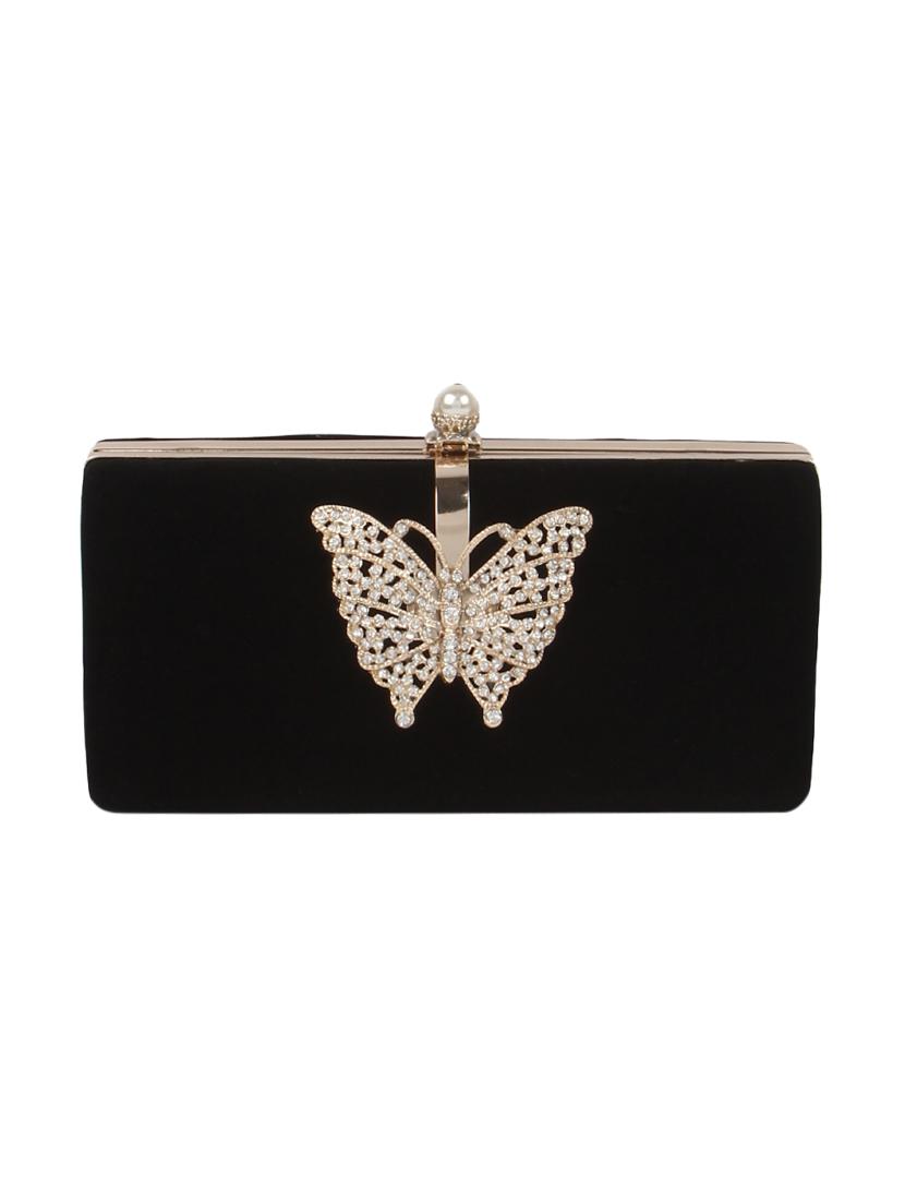 black velvet clutch - 12573359 -  Zoom Image - 0