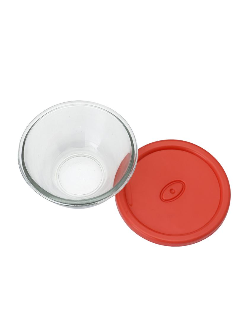 stylish glass transparent container set with lid - 12577096 - Standard Image - 5