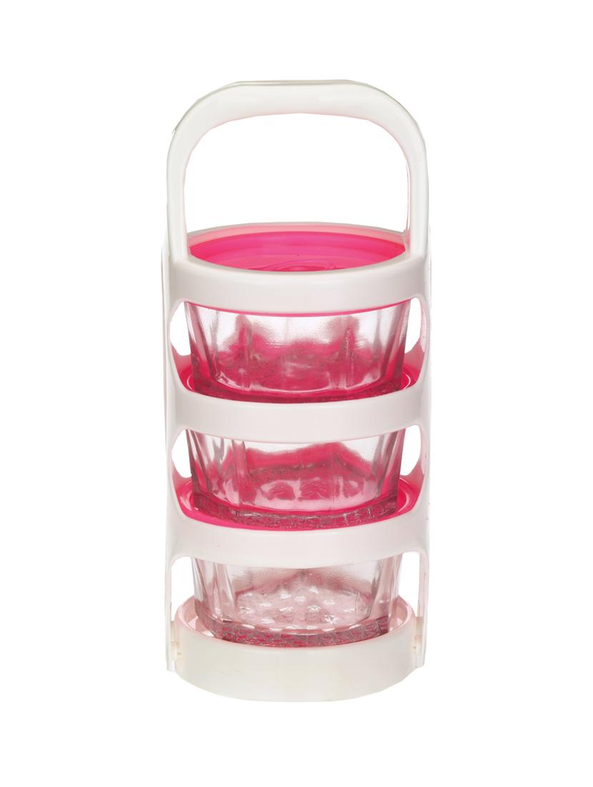 lakshya three piece colourful easylock tiffin - 12577104 - Zoom Image - 0