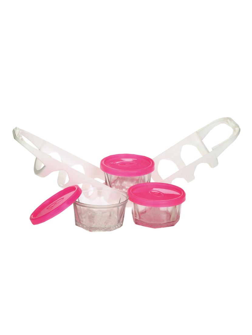 lakshya three piece colourful easylock tiffin - 12577104 - Standard Image - 3