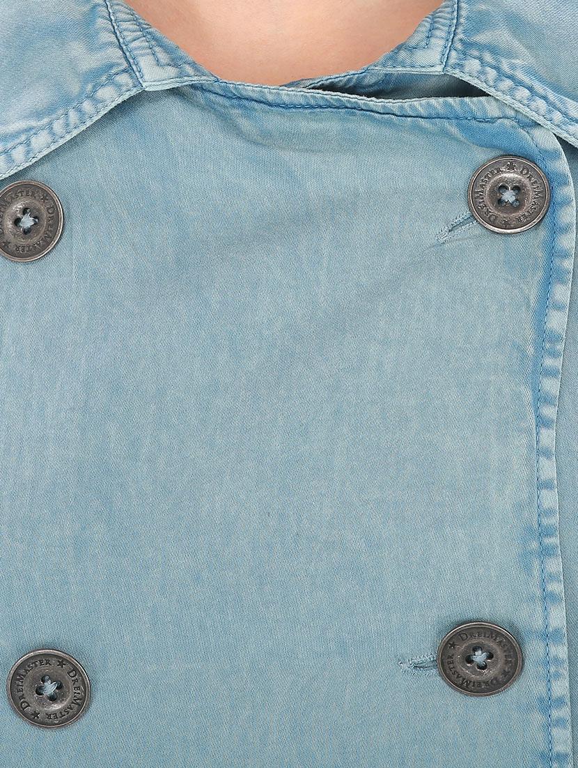light blue cotton coat - 12577965 - Standard Image - 3