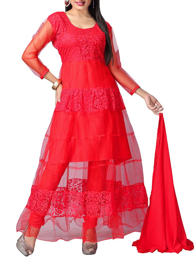  geogette embroidered dress material