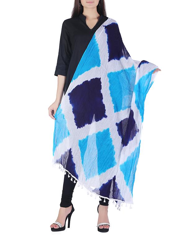multi colored cotton dupatta - 12586104 - Zoom Image - 0