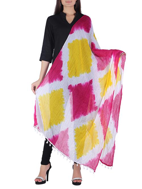 multi colored cotton dupatta - 12586105 -  Standard Image - 0
