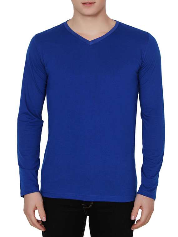 blue cotton t-shirt