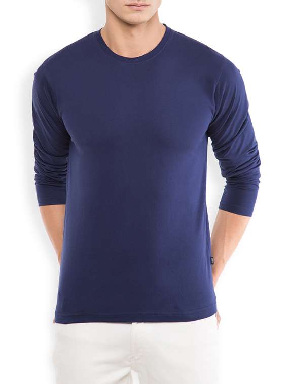 navy blue cotton tshirt