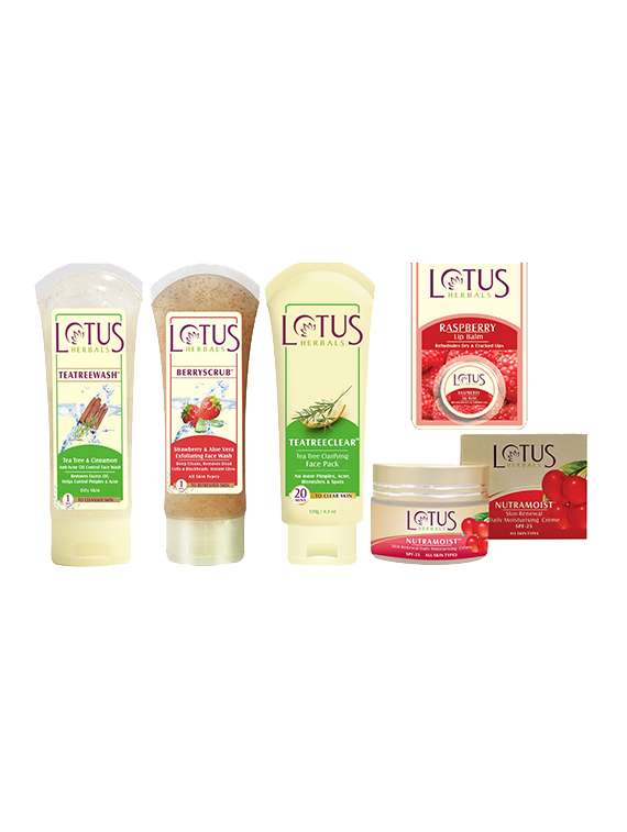 lotus herbals face care combo pack 5pcs