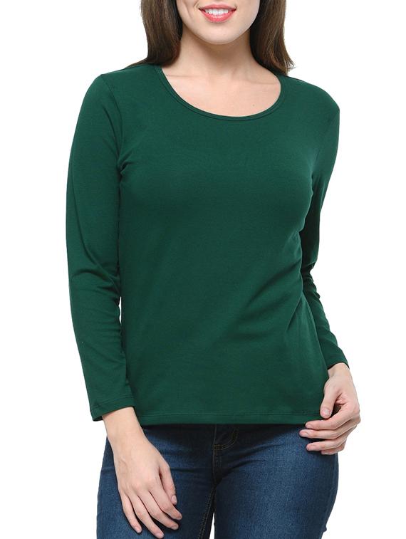 dark green cotton top - 12593658 - Zoom Image - 0