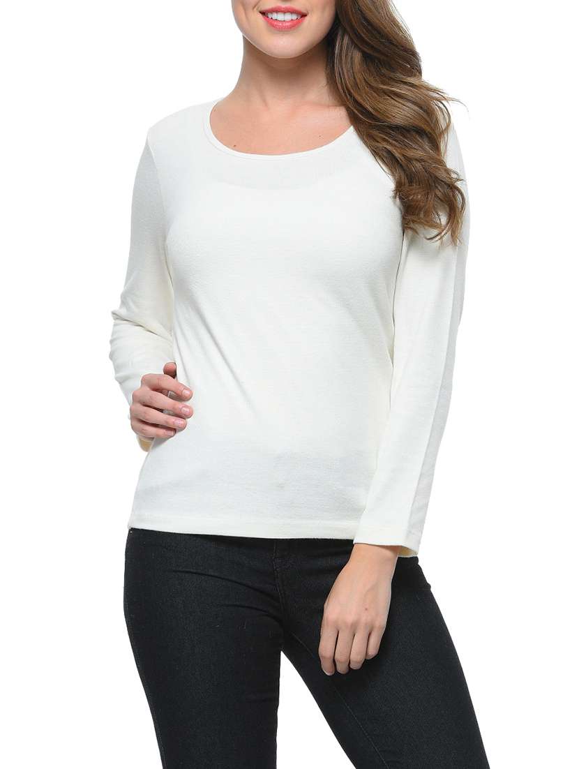 white cotton tee - 12593676 - Zoom Image - 0