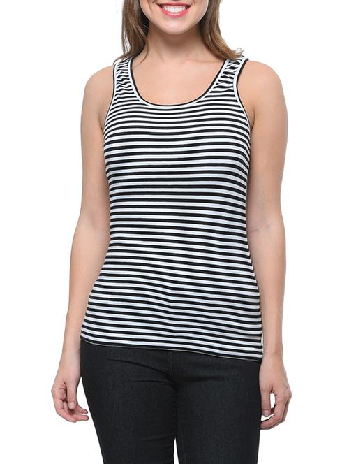 black cotton tank tee - 12593942 -  Standard Image - 0