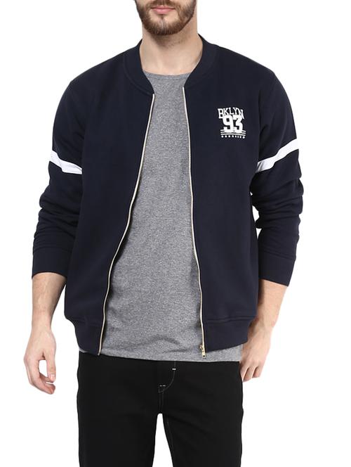 navy blue fleece sweatshirt - 12616190 -  Standard Image - 0