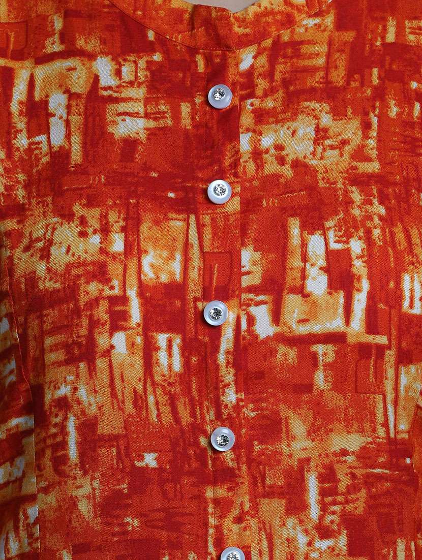 abstract a-line kurta - 12648393 -  Standard Image - 3