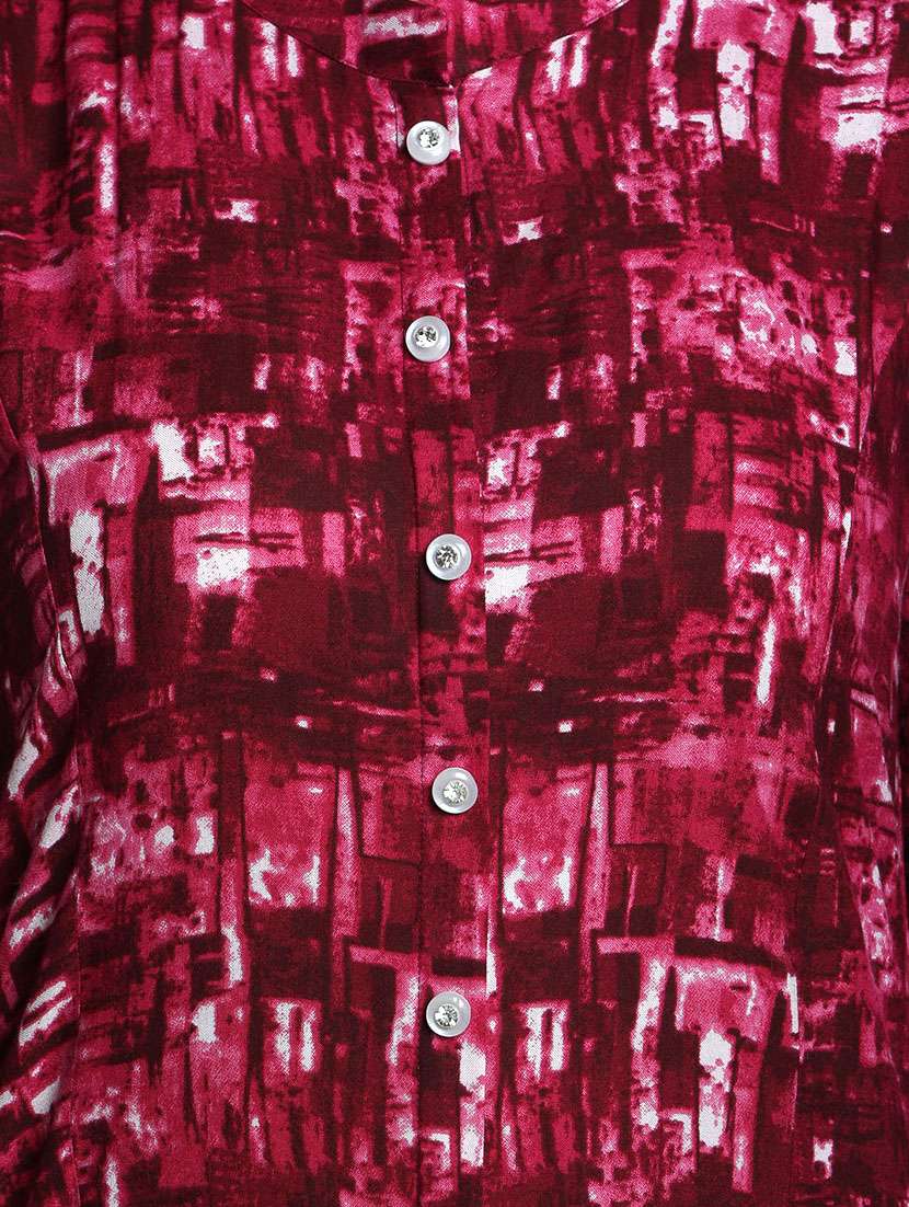 printed a-line kurta - 12648395 -  Standard Image - 3