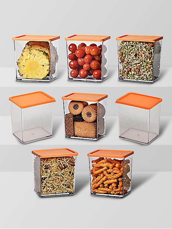  unbreakable transparent container (set of 8)