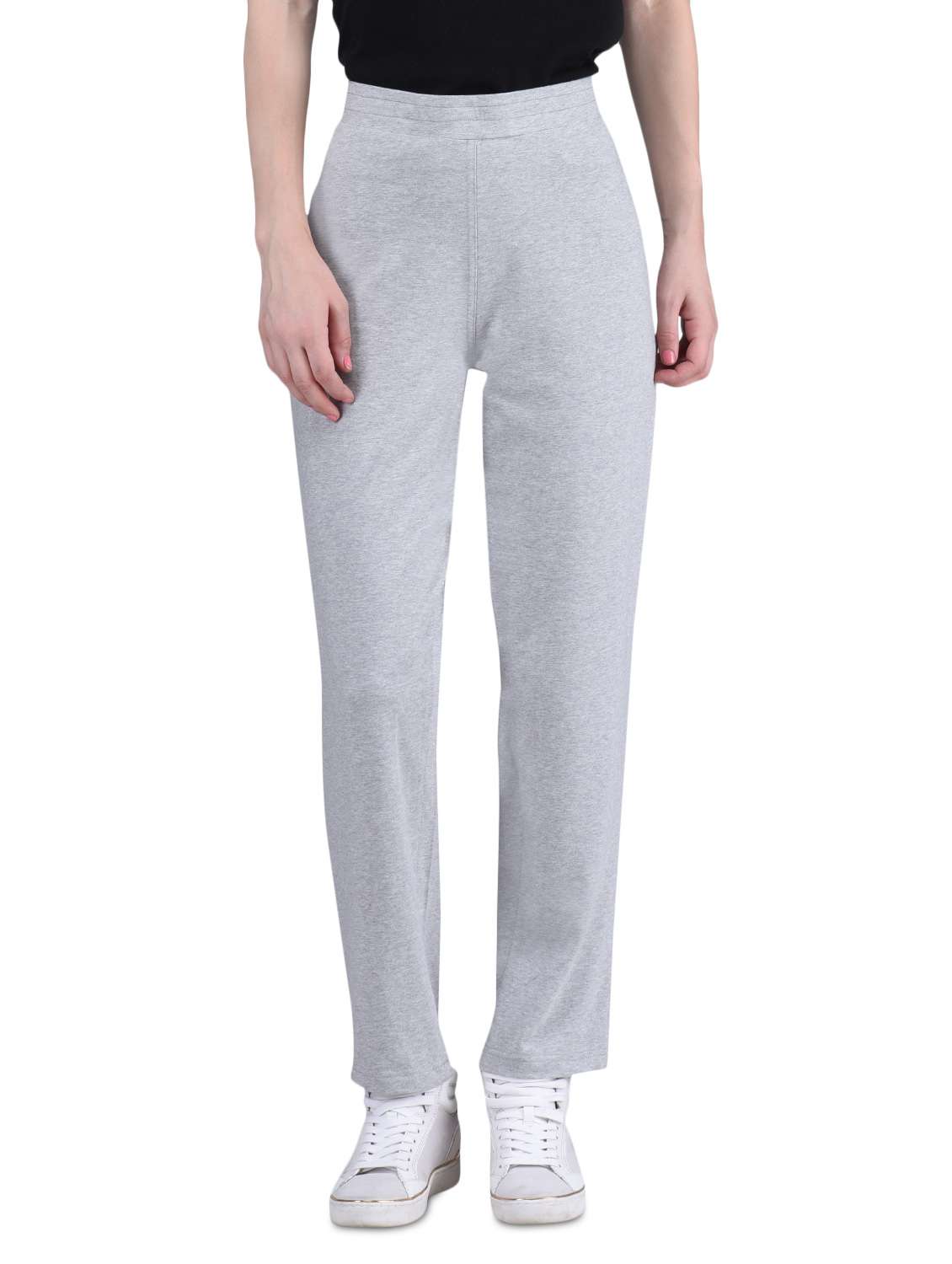 grey cotton lycra hipster lounge pant