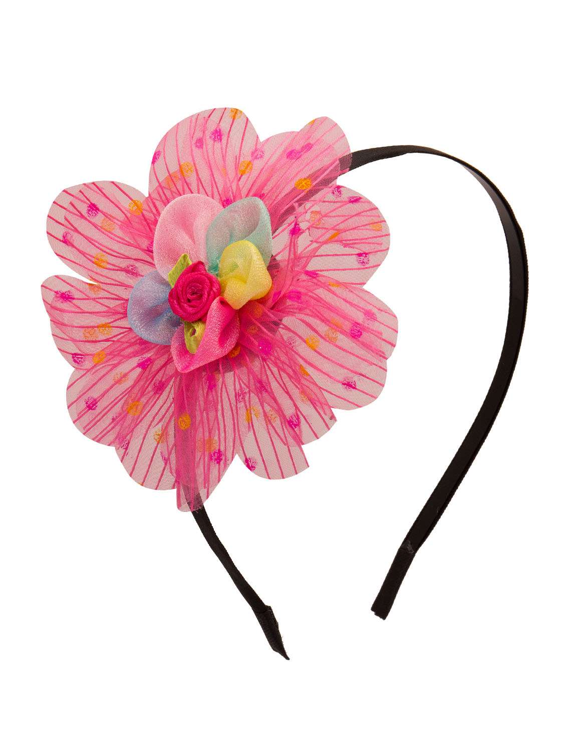 yashasvi pink metal hair band for kids