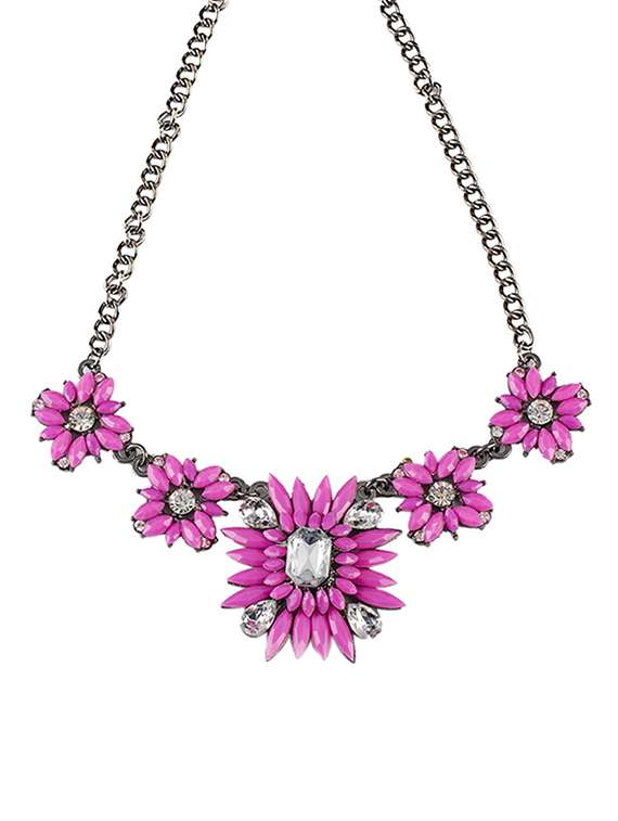 pink metal  necklace
