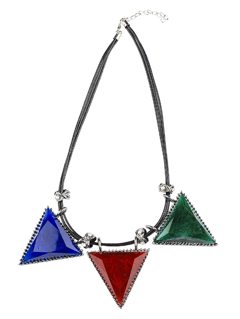 multi colored metal  necklace