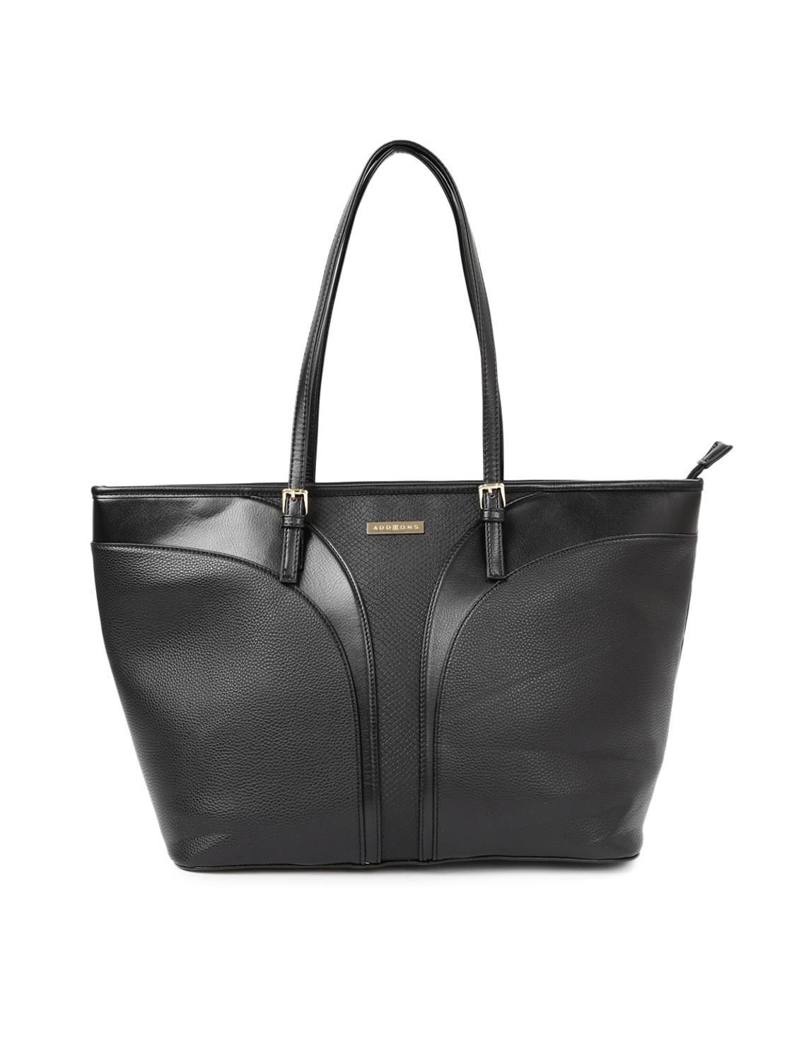 black leatherette handbag - 12775841 - Zoom Image - 0