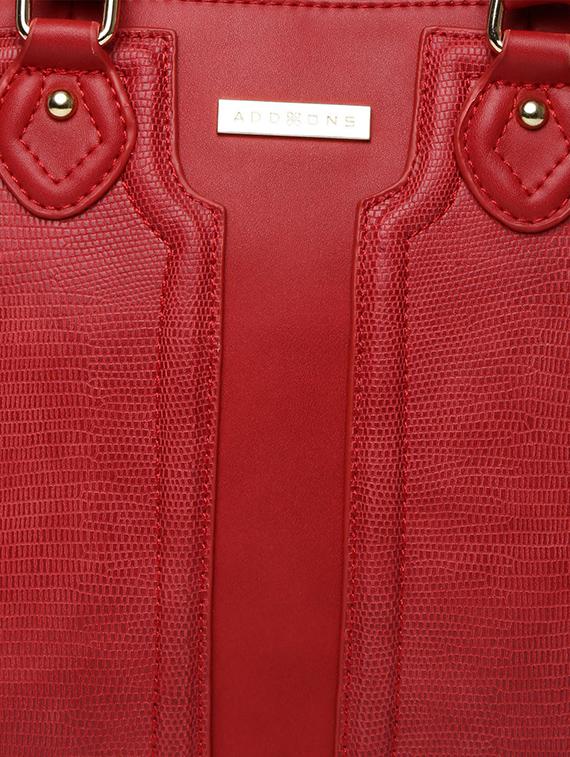 red leatherette handbag with sling - 12775847 - Standard Image - 3