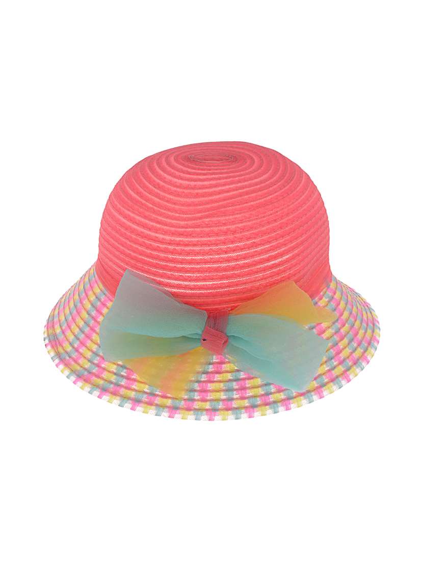 pink cotton polyester blend hat