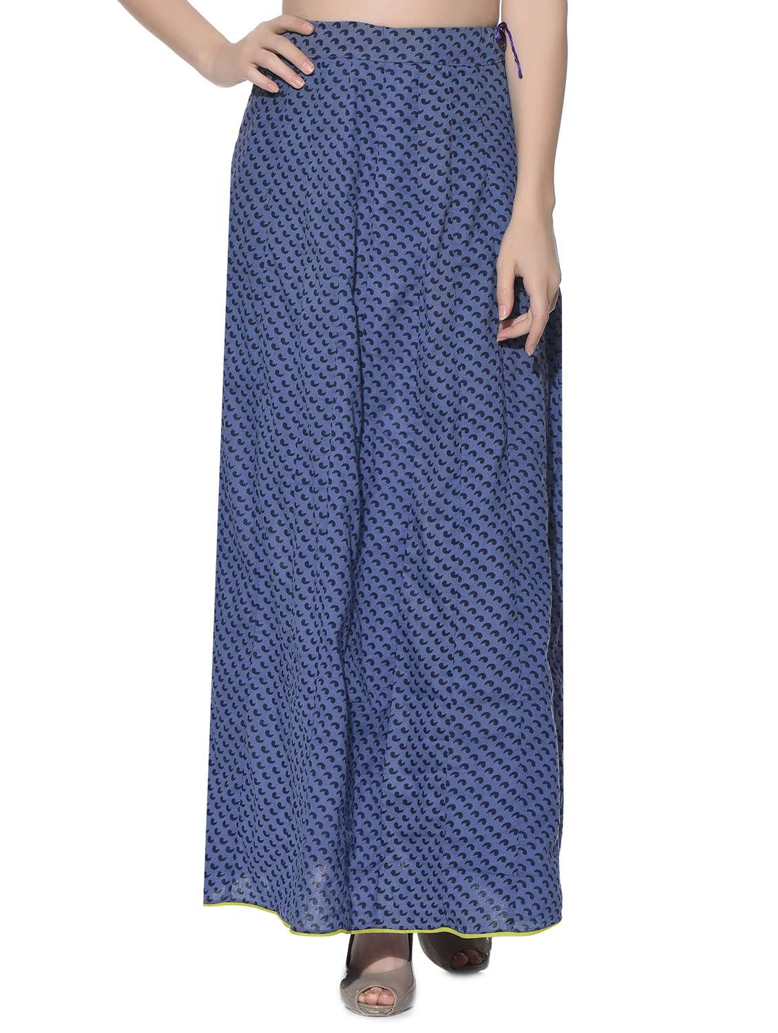 blue cotton skirt