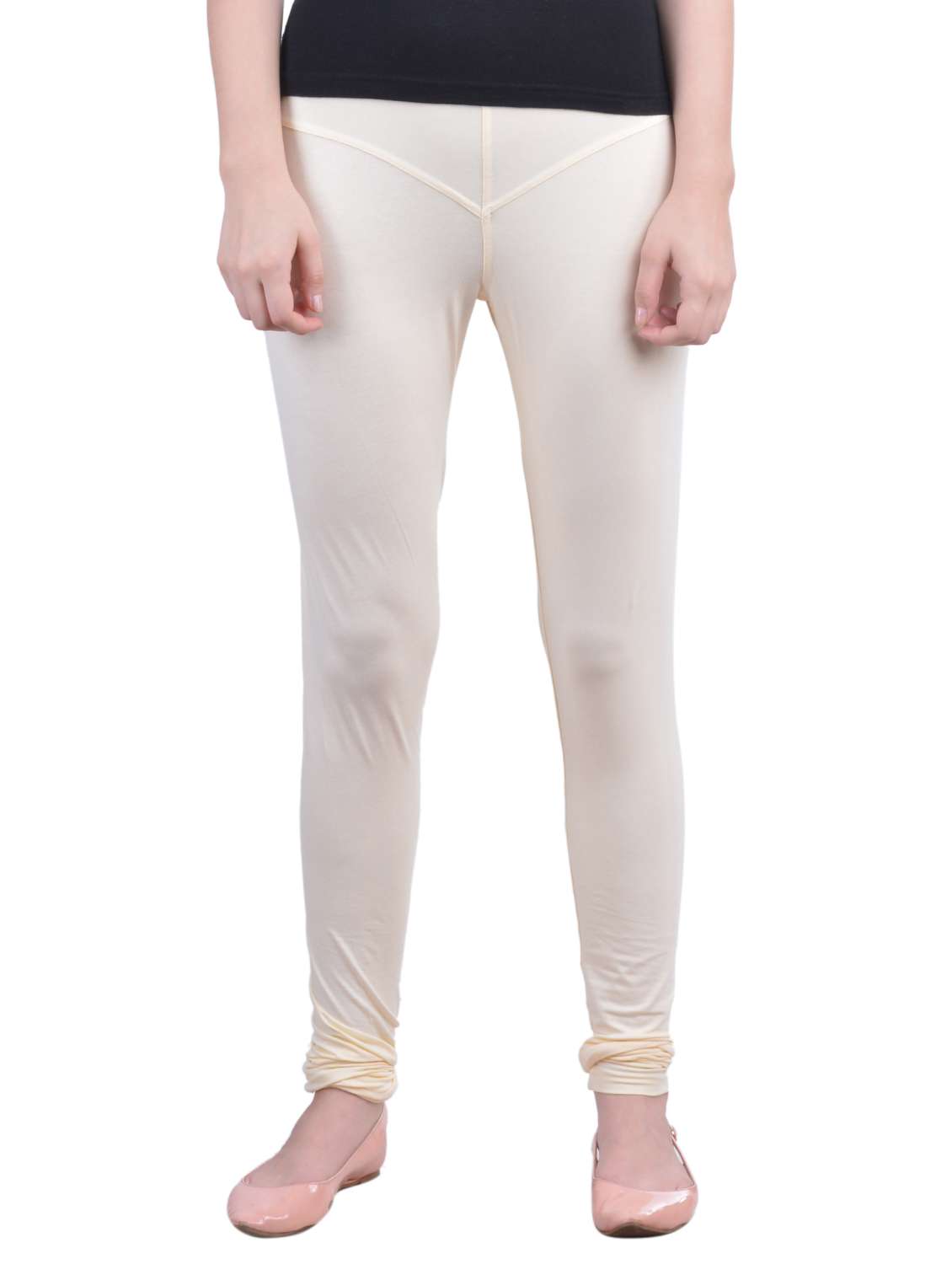 beige cotton leggings