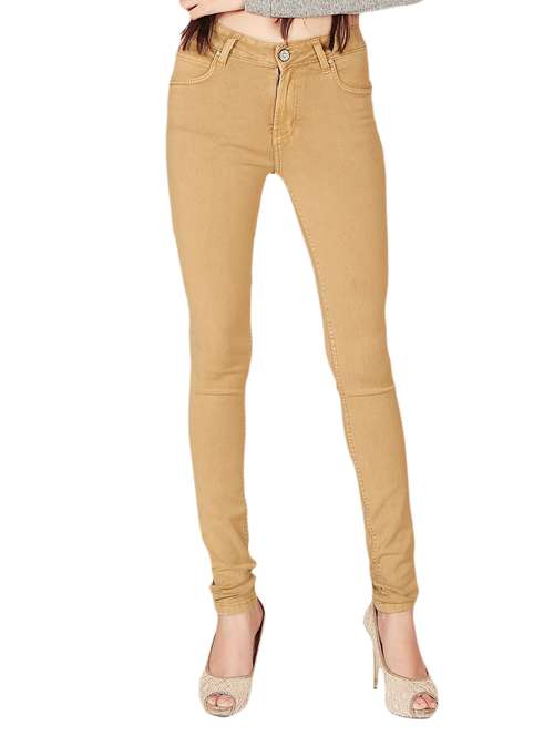 women's plain skinny fit jeans - 12785025 - Standard Image - 0