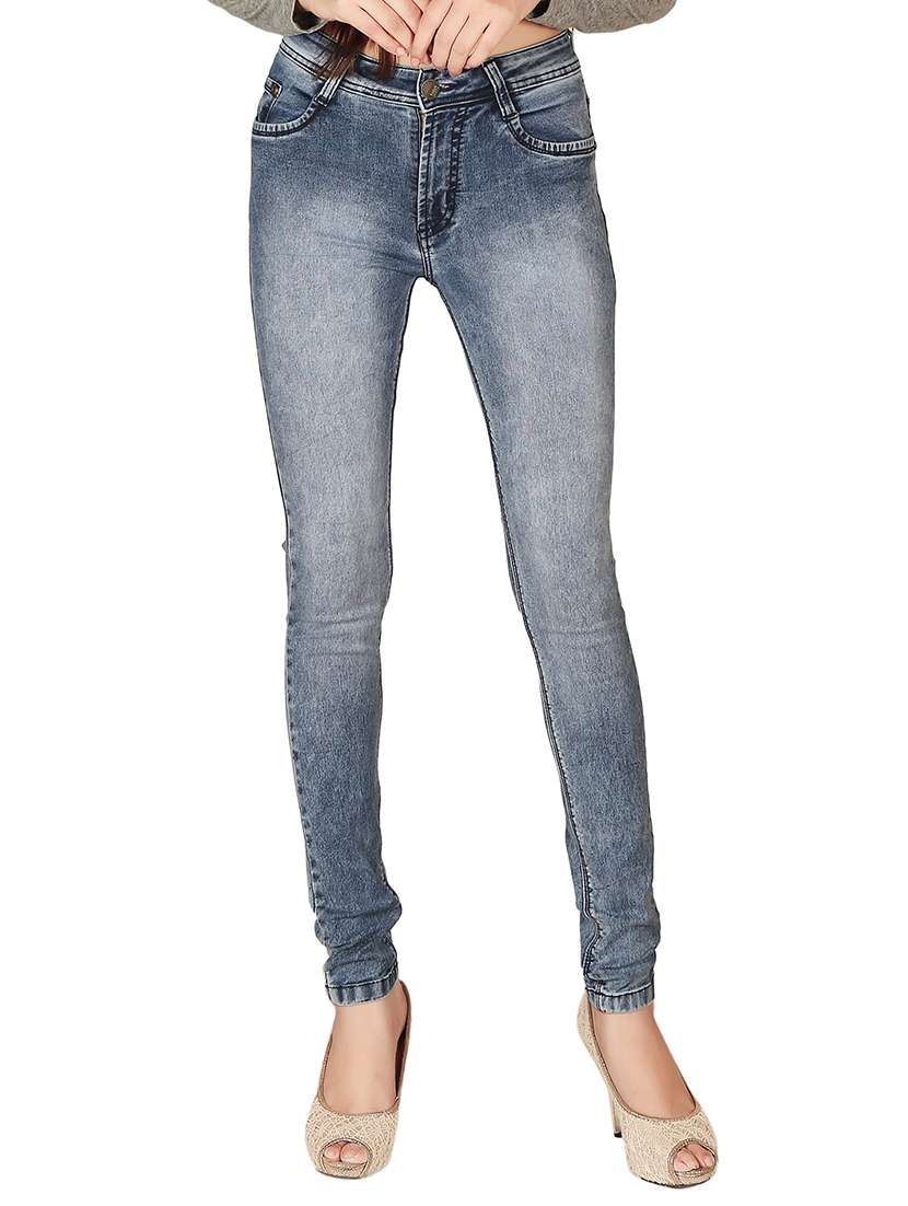 women's plain slim fit jeans