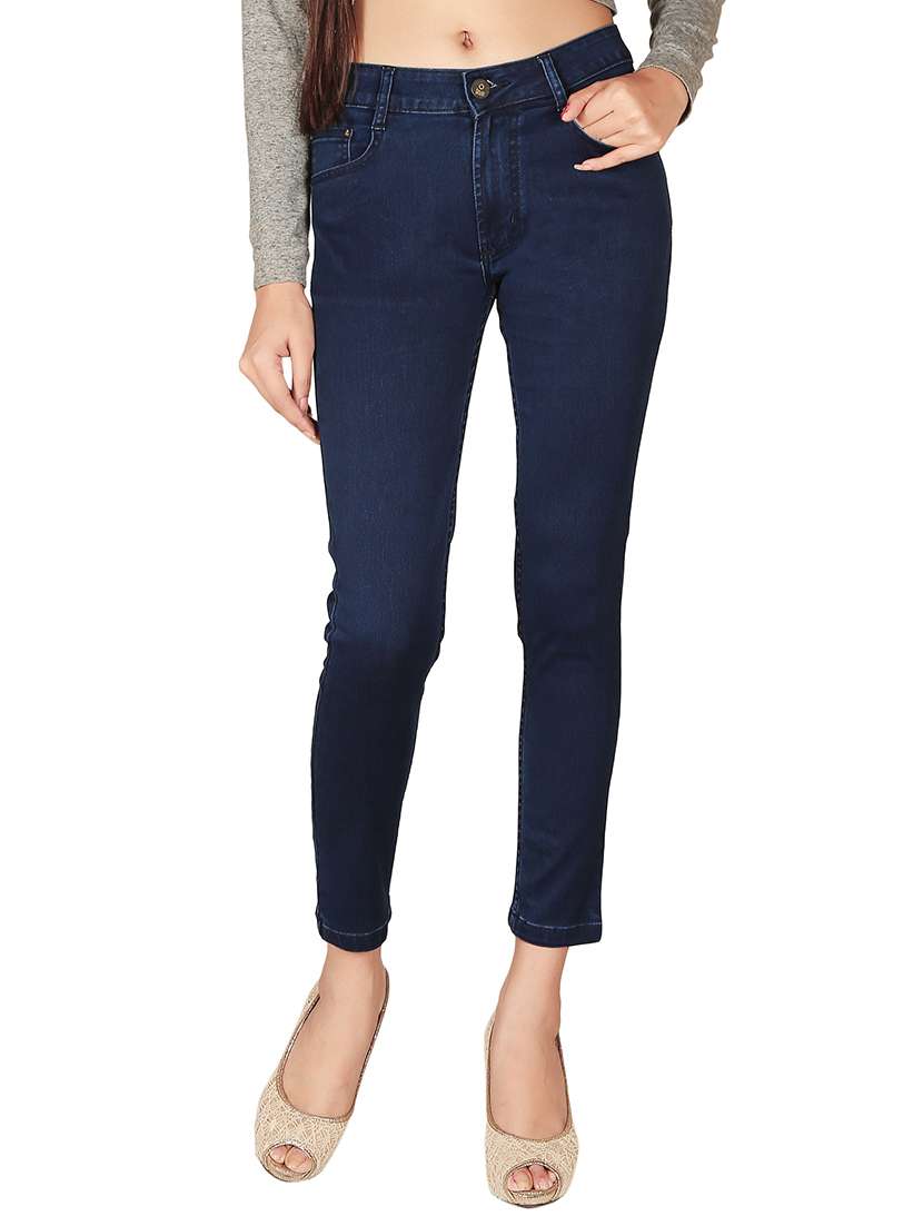 women's plain slim fit jeans
