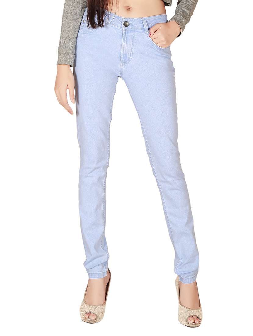 women's plain slim fit jeans