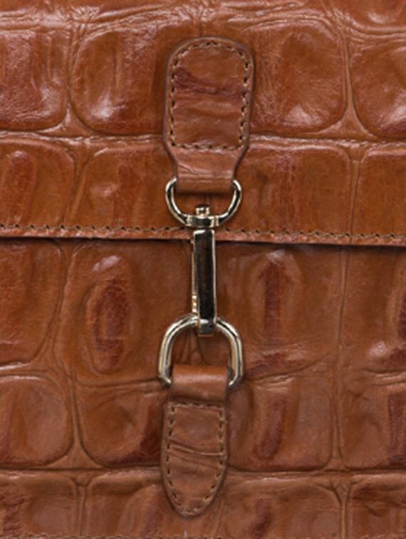 brown leather clutch - 12785201 - Standard Image - 3