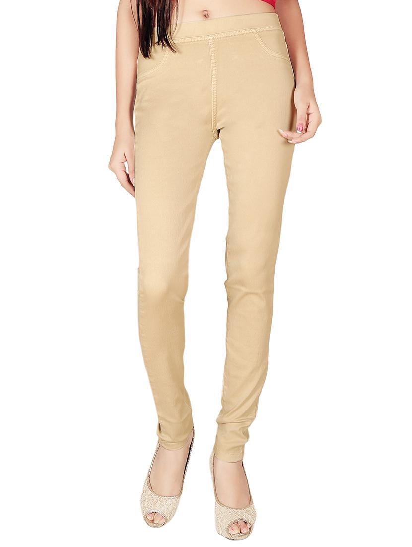 beige denim jeggings - 12785236 - Zoom Image - 0