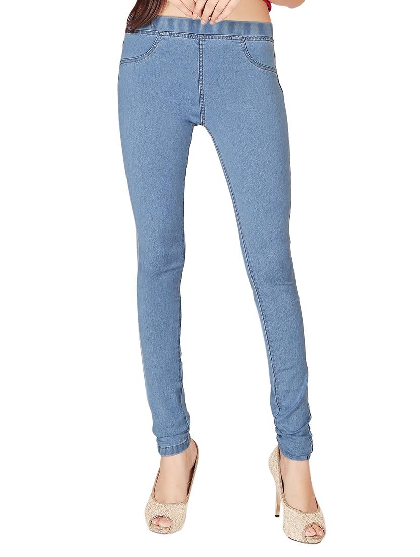 light blue denim jeggings - 12785237 - Zoom Image - 0