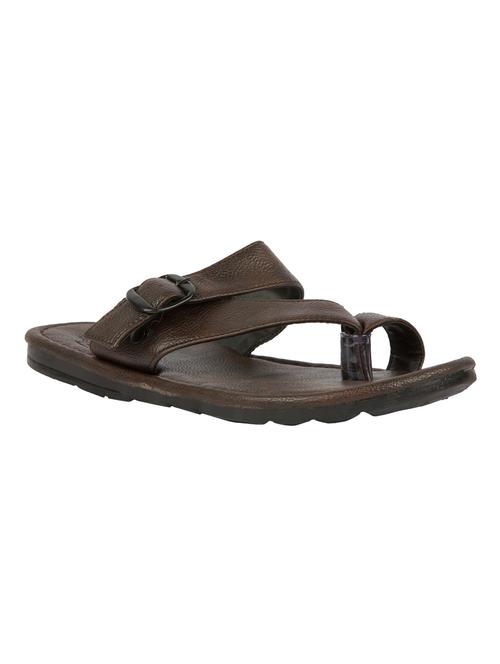 brown leatherette slipper - 12785250 - Standard Image - 0