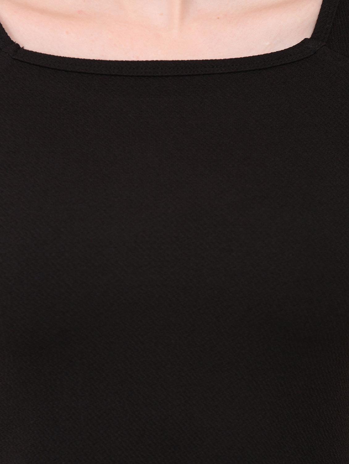 cold shoulder solid top - 12786285 - Standard Image - 3