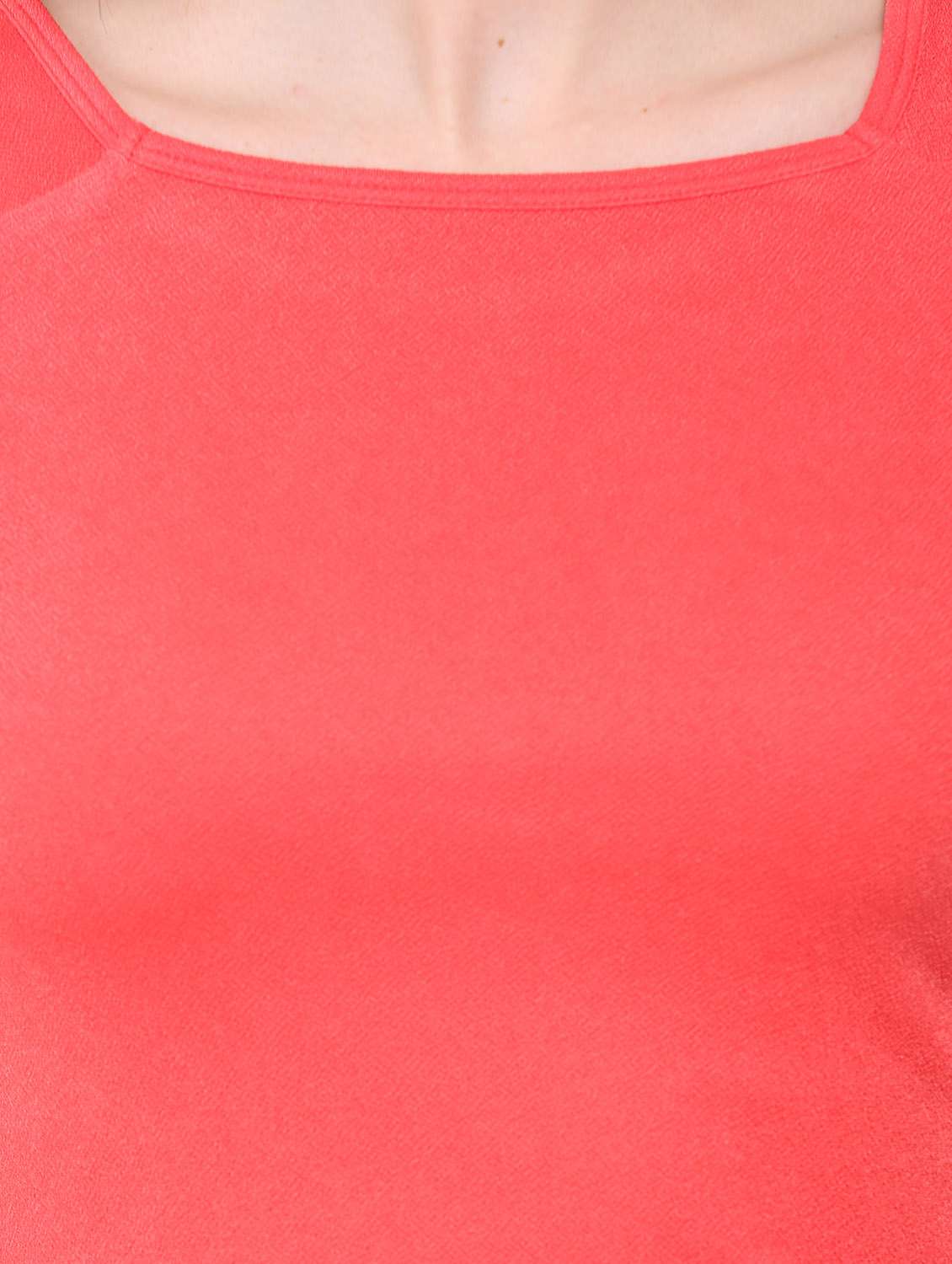 cold shoulder solid top  - 12786286 -  Standard Image - 3