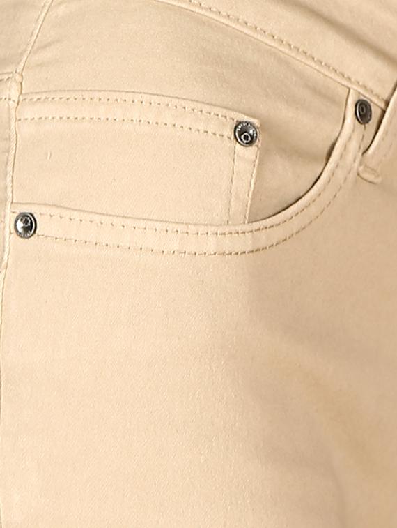 beige denim capri - 12788226 - Standard Image - 3