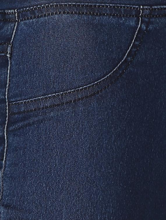 blue denim capri - 12788230 - Standard Image - 3