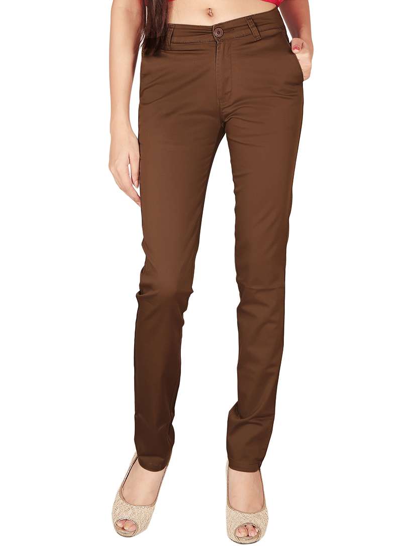 brown cotton chinos