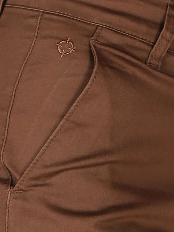 brown cotton chinos - 12788604 -  Standard Image - 3