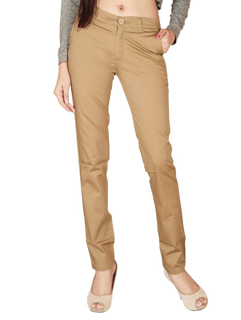 beige cotton chinos