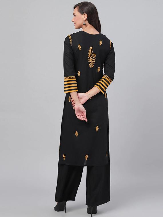 women's straight kurta - 12788691 - Standard Image - 3