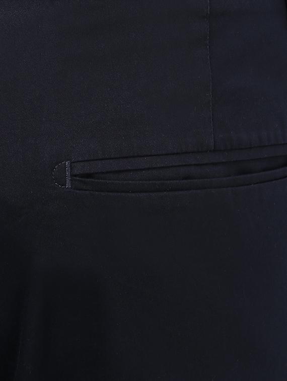 mufti mens navy pencil fit mid rise trousers - 12792484 - Standard Image - 3