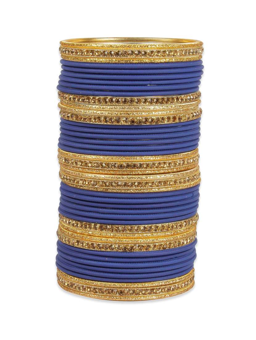 blue metal bangle