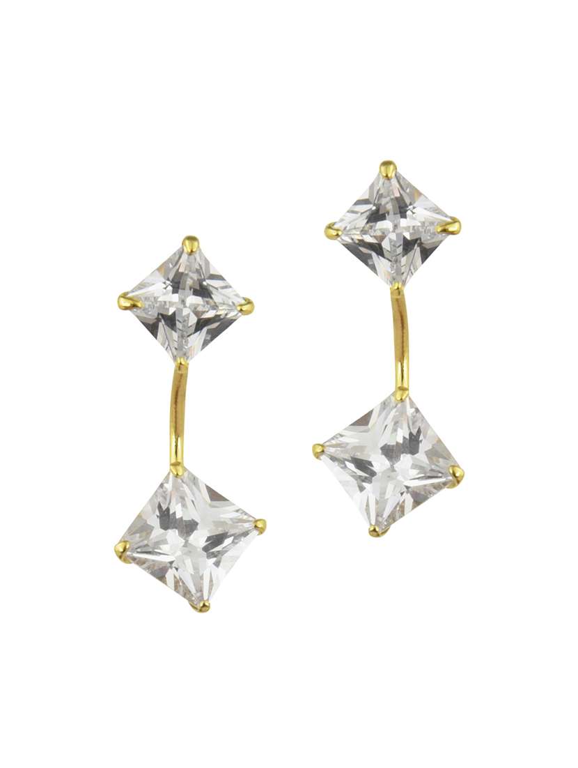 parijaat pack of cz stud earrings