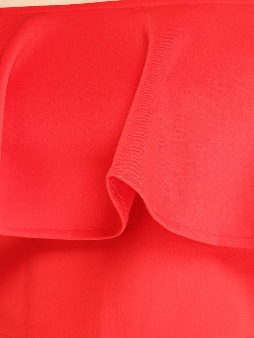 ruffled off shoulder crop top - 12799990 - Standard Image - 3