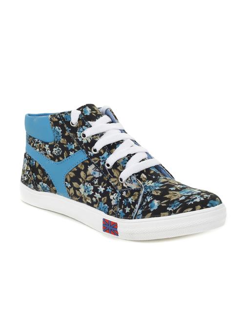 blue suede laceup sneakers - 12814521 -  Standard Image - 0