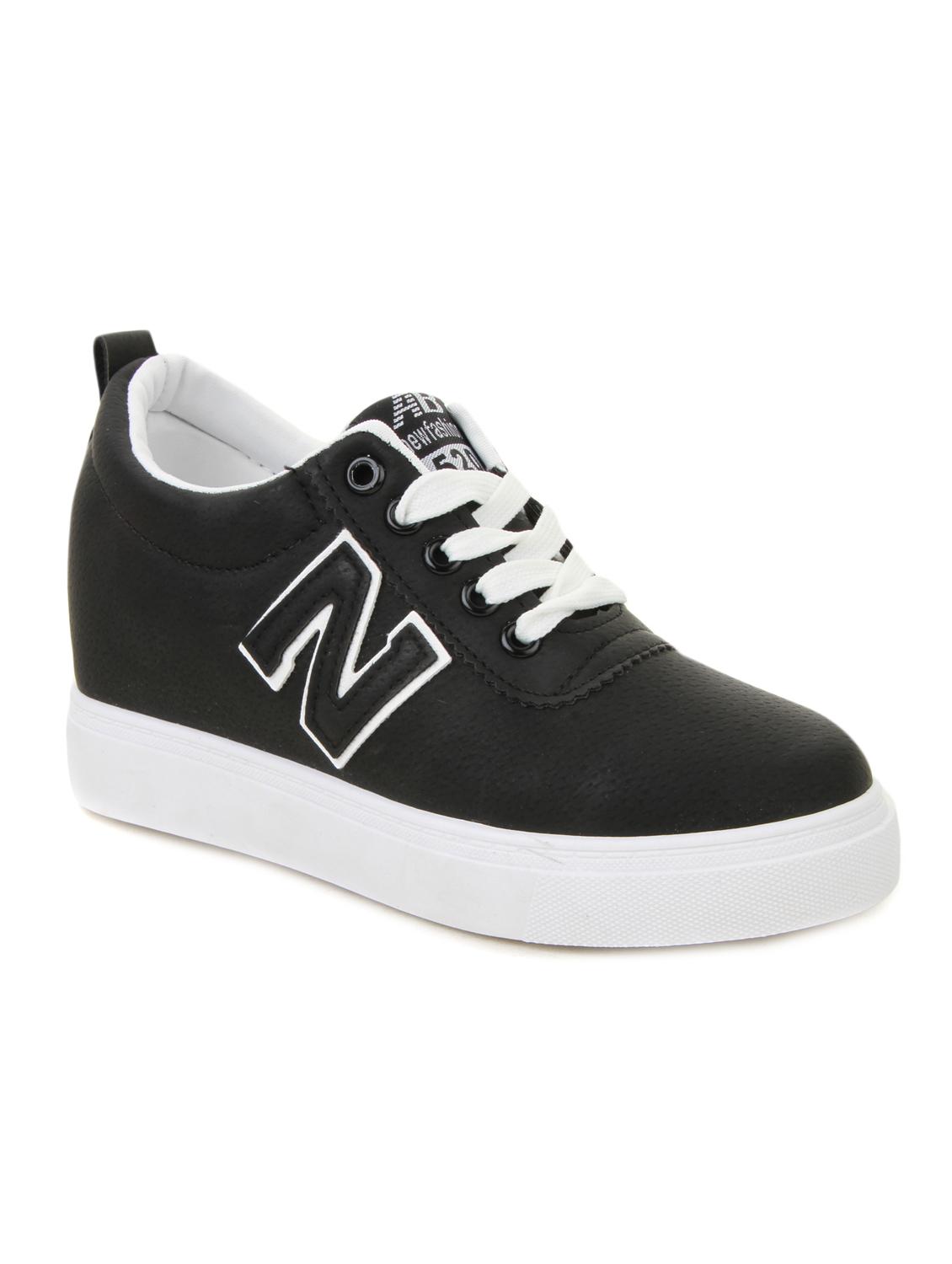 black canvas laceup casual shoes - 12815527 - Zoom Image - 0